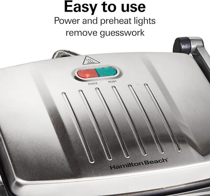 Hamilton Beach Panini Press, Sandwich Maker & Electric Indoor Grill, Upright