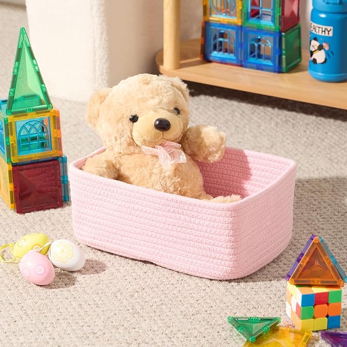 MiniArk Small Storage Baskets for Organizing | Closet Organizer Bins | Shelf