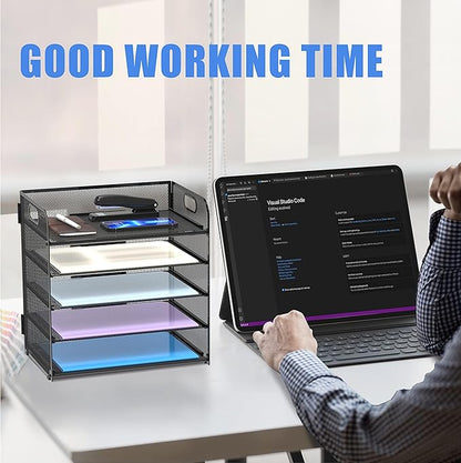 Supeasy 2 Pack 5-Tier Desk Organizer