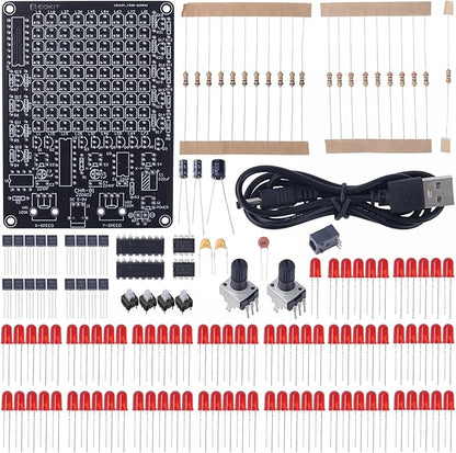 Soldering Learning Kit, ICSTATION LED Soldering Practice Kit With Knob Control LED Light Kit Soldering Project for Back to School Students STEM Teaching and Learning Education