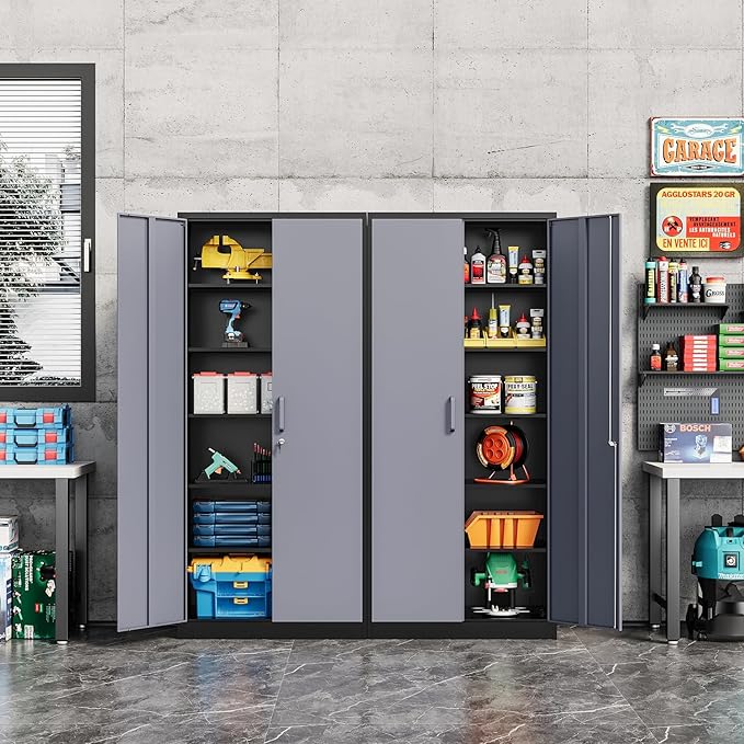 Metal Storage Cabinet-72” Tall Steel File Cabinets