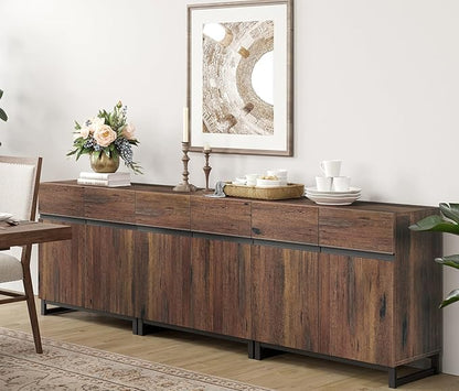 Wampat Modern TV Stand for 100 inch TVs, 3 in 1 Entertainment Center Console