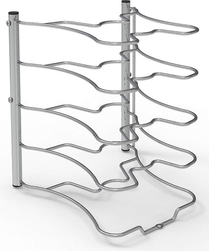Simple Houseware Cabinet Pantry Pot and Pan Organizer Holder Rack