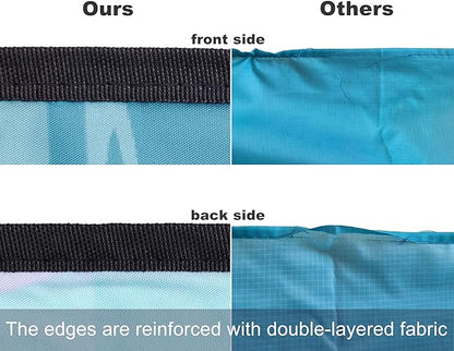 Beach Blanket Waterproof Sandproof Beach Mat 79" X 83"/10'x9'for 2-8 Adults Quick Drying Outdoor Picnic Mat Beach Accessories for Travel, Camping, Hiking