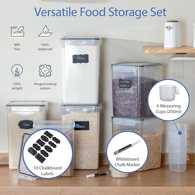 Chef's Path Large Airtight Food Storage Containers