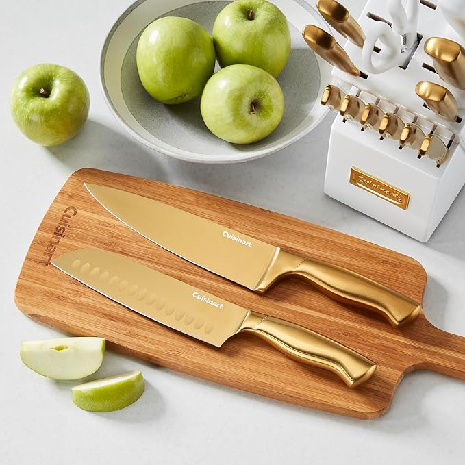 Cuisinart Professional Block Knife Set, Lightweight, Stainless Steel, Durable &