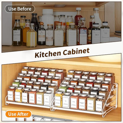 BOIVSHI Spice Organization for Cabinet, Spice Rack Organizer, Spice Rack