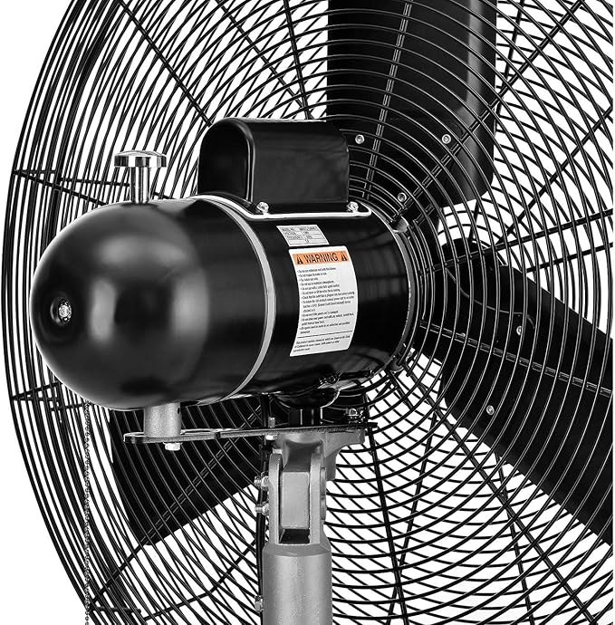 Continental Dynamics CD Premium 30" Oscillating Wall Mount Fan, TEFC Motor
