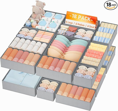 DIMJ Drawer Organizer Clothes Storage
