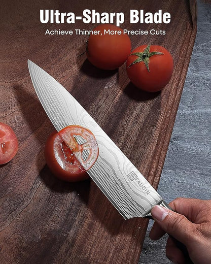 PAUDIN Knife Set, Stainless Steel Chef Knife Set