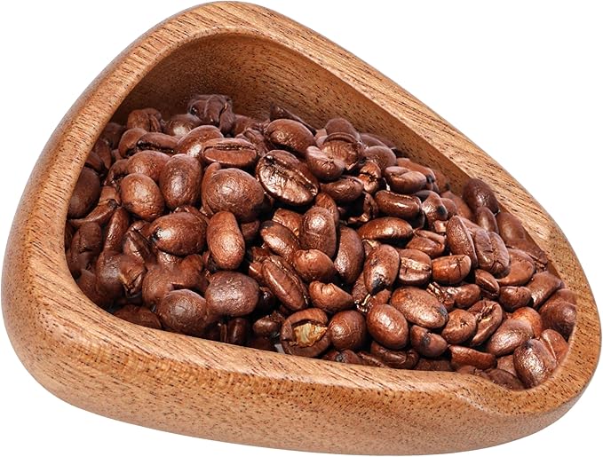 Coffee Bean Dosing Cup – Single Tray Walnut Wood Espresso Accessories Measuring