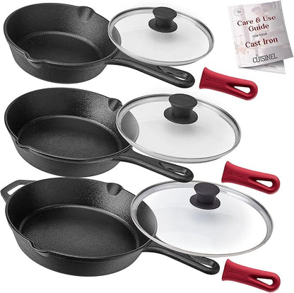 Cuisinel Cast Iron Skillet Set