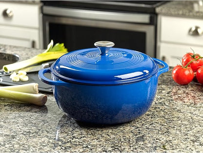 Mercer Culinary Enameled Cast Iron Round Dutch Oven, 6 qt.