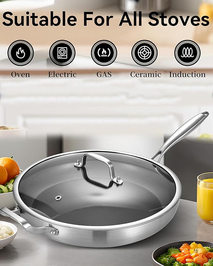 14-Inch Nonstick Hybrid Frying Pan