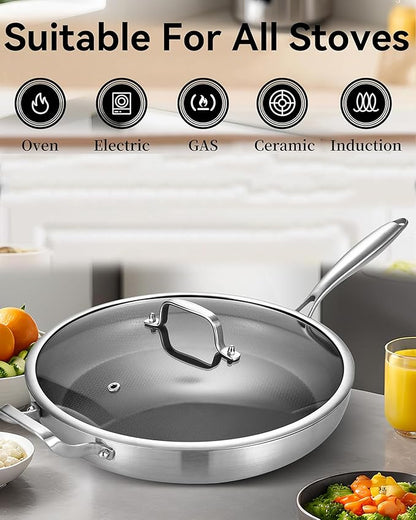 14-Inch Nonstick Hybrid Frying Pan