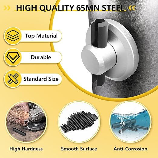 274Pcs Roll Pins Assortment, 65Mn Steel Black Roll Pins