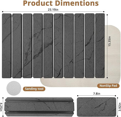 2 PCS Large Stone Dish Drying Mat