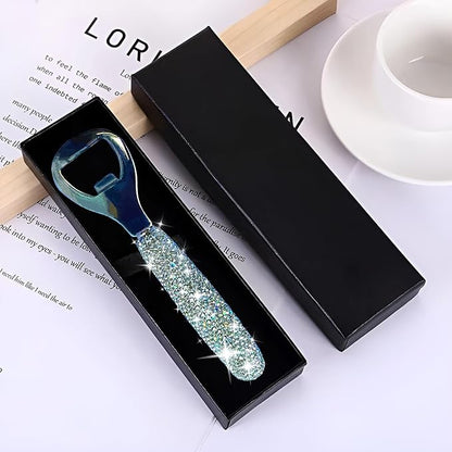 Handcrafted Silver Crystal Bling Beer Opener – Sparkle Diamond Bottle Openers