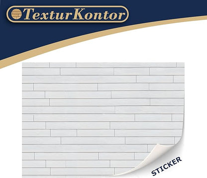 3 Sheets Self-Adhesive Wall Cladding for Dollhouse 1:12 Scale (Wood Siding (White))