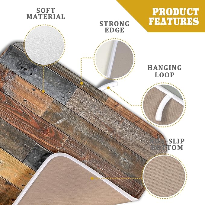 Giwawa Wood Grain Dish Drying Mat
