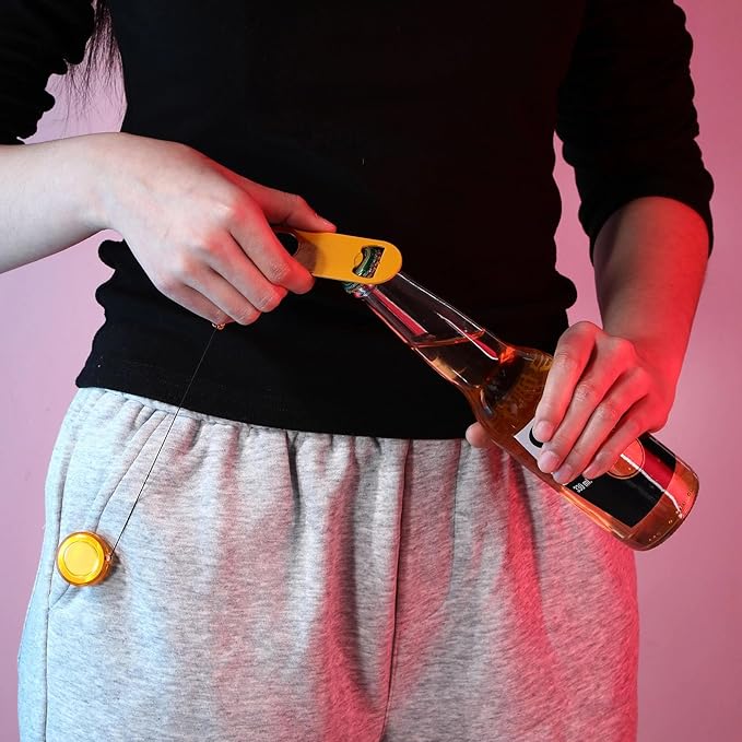 Honoson 8 Pieces Retractable Bottle Opener Bartender Flat Beer Opener