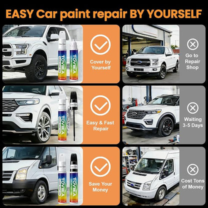 Dark Ash Metallic(G6M/WA618G) Touch Up Paint Compatible with Chevrolet,2-In-1 Car Scratch Remover Pen,Car Paint Scratch Repair Kit for Scratches,Chips & Nicks,2-PCS SET