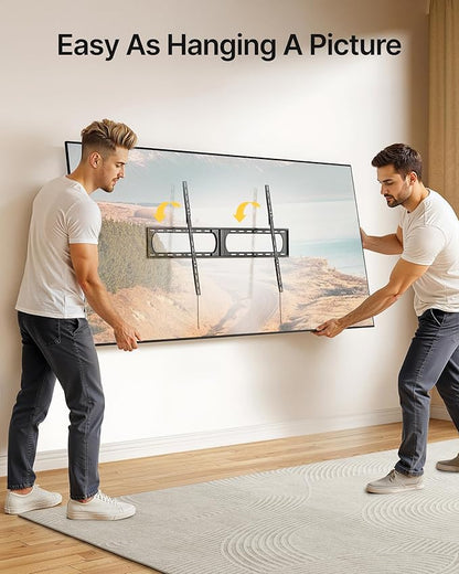 monTEK Heavy Duty XXL Fixed TV Wall Mount