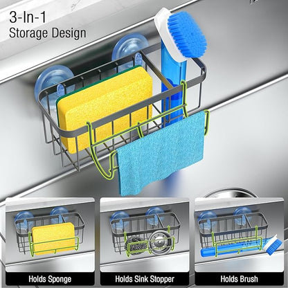 3-in-1 Kitchen Sink Caddy Organizer