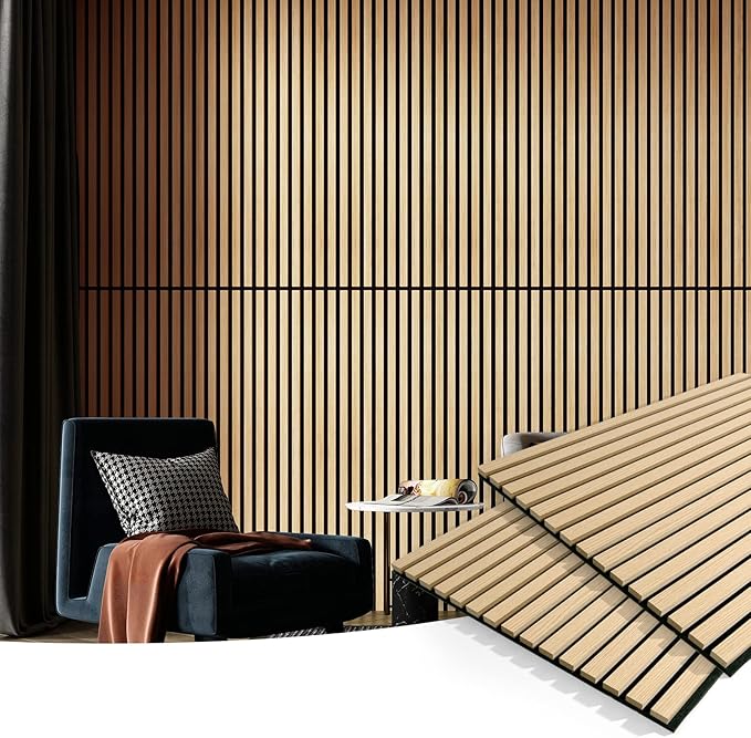 Art3d 2 Wood Slat Acoustic Panels