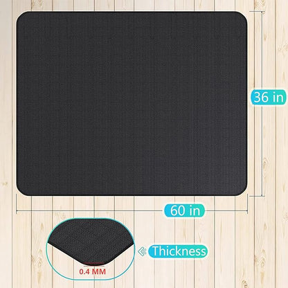 UBeesize Thickened 60x36 inch Under Grill Mat for Outdoor Grill, Fireproof Mat for Lawn, Smokers, Gas Grills, Deck and Patio, Fireplace Mat Fire Pit Mat,Oil-Proof Waterproof Non-Slip BBQ Protector