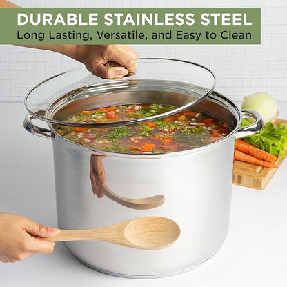 Ecolution Stainless Steel Stock Pot, Encapsulated Induction Ready Cooking Pot