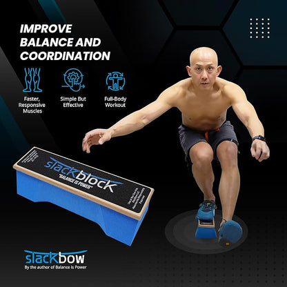 SlackBow SlackBlock Athletic Balance Trainer – Improve Balance, and Athletic