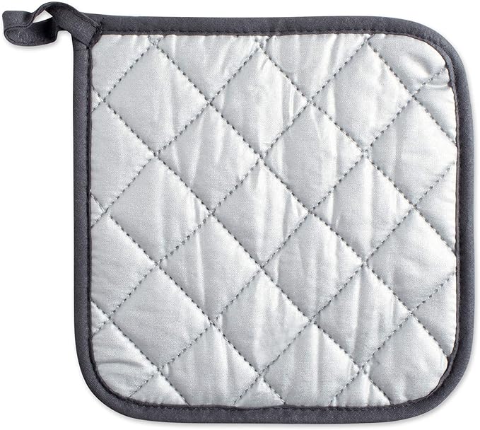 DII Basic Terry Collection Quilted 100% Cotton, Mineral Gray, 3 Piece