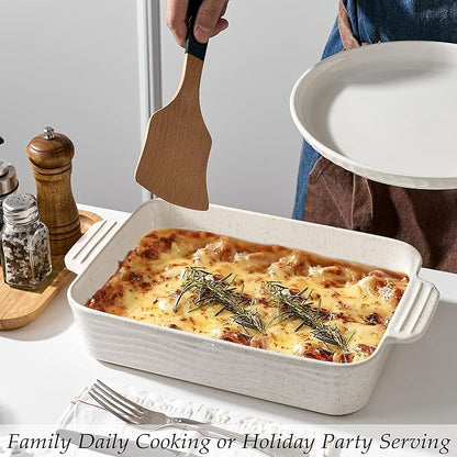 Ceramic Baking Dish Set of 3, Casserole Dishes