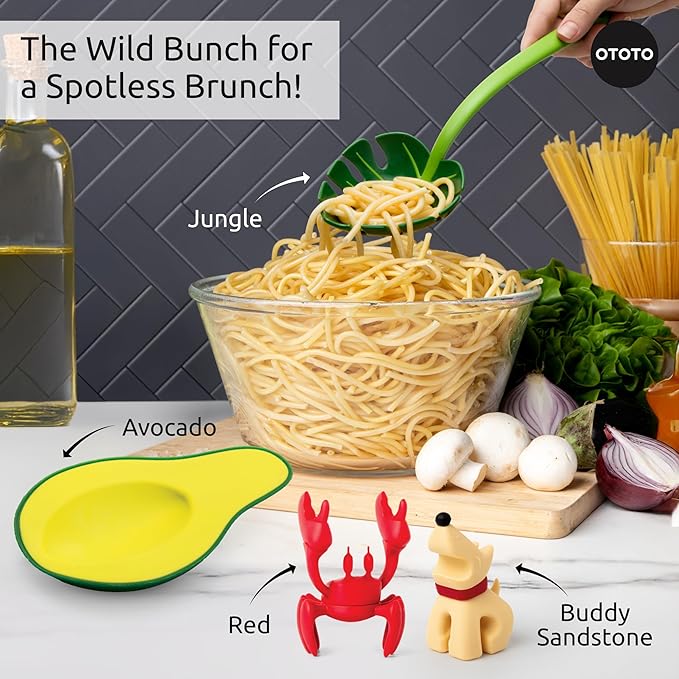 OTOTO Avocado Spoon Rest for Stove Top