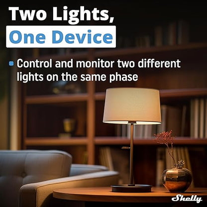 Shelly 2PM Gen3 | WiFi 2-Channel Smart Relay Switch