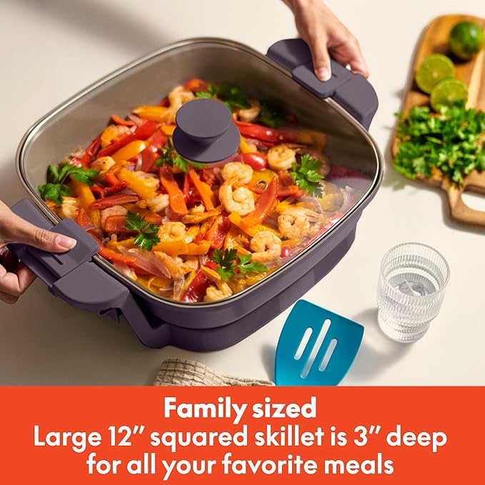 bella Make & Take Electric Skillet, Fits-anywhere™ kitchenware, EverGood™