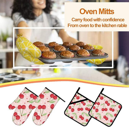 Oven Mitts and Hot Pads Set