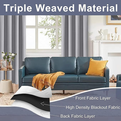 JIUZHEN 80 Inch Length Door Curtains