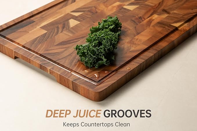 Walnut Wood Cutting Board, End Grain Wooden Cutting Boards