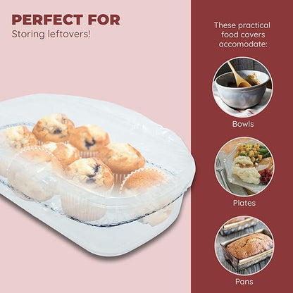 Culinary Elements Reusable Bowl Covers, Fits Small Bowls, 4 Sizes