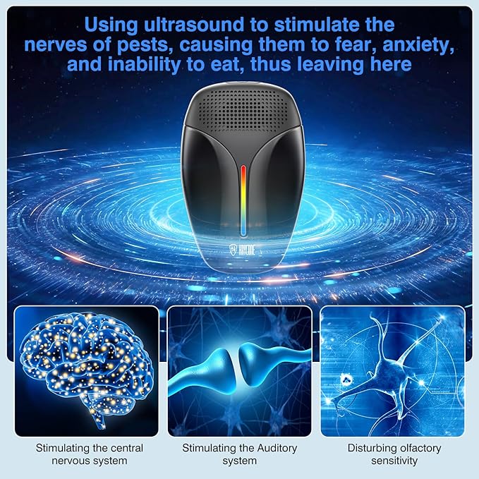 Upgraded Ultrasonic Repeller & Insect Indoor Repeller, Ultrasonic and Repellent