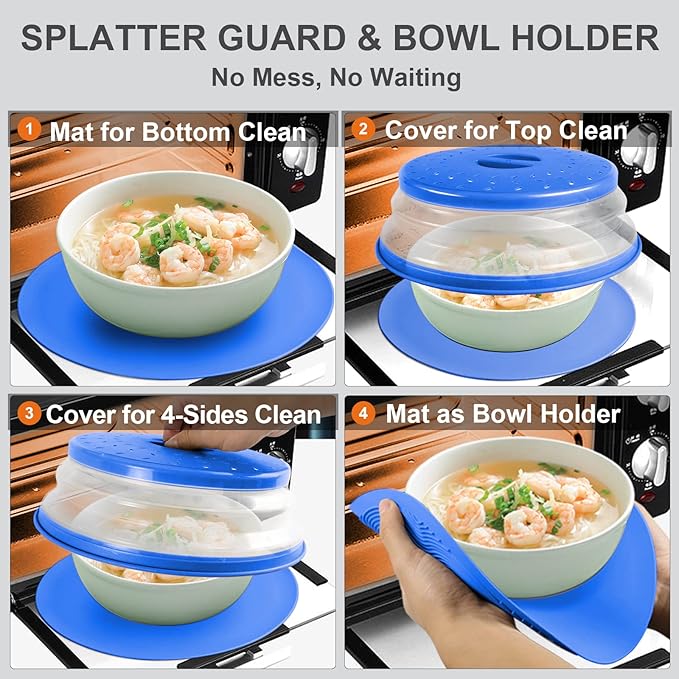 2 in 1, Aidacom Microwave Splatter Cover