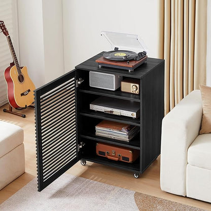 LEVNARY 5-Tier AV Media Cabinet