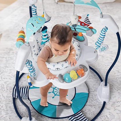 Baby Activity Center Jumper Interactive Activity Jumper Play Center with Infant Toys, 360° Rotating Seat