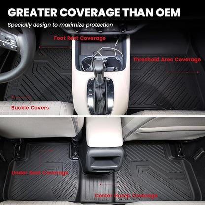 LASFIT Floor Mats & Cargo Mat for Kia Sportage PHEV 2025 2024 2023 (Fit with Subwoofer, Not Fit Gas/Hybrid), All Weather TPE Mats Custom Fit Floor Liners & Trunk Mat for Kia Sportage 2023-2025