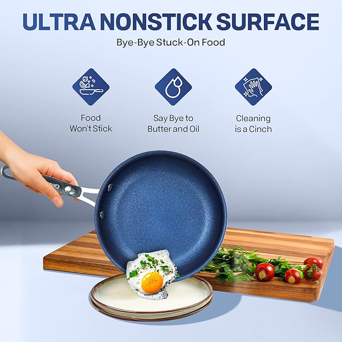 Granitestone 20 Pc Kitchen Pots and Pans Set Non Stick Cookware Set, Kitchen
