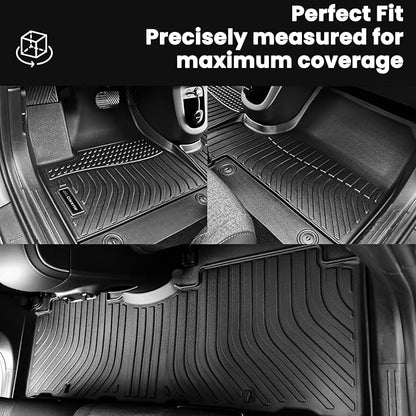 Auxko All Weather Floor Mats Cargo Mat for Hyundai Kona Not for EV 2024 2025 2026 TPE Liners Accessories Guard Odorless Anti-Slip Floor Liners Trunk Liner for 2024 2025 2026 Hyundai Kona