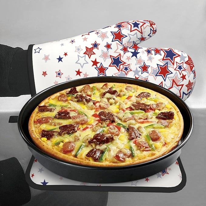 Stars Oven Mitts
