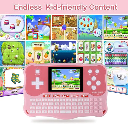Kids Tablet/Baby Learning Pad with 102 Activities/Toddler Tablet with ABC/Words/Music/Math Interactive Educational Electronic Toys Gifts Handheld Game for Preschool Boys Girls Ages 3-12